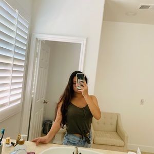 RARE urban outfitters knot crop top